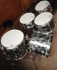 FOR SALE: Vintage Late 1960s Slingerland Duet 14N Factory Set in BDP - MUST SEE!!!