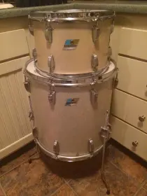 vintage Ludwig 70's silver sparkle 13&quot; / 16&quot; toms, priced for quick sale!