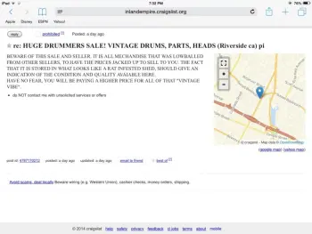 Heads up So. Cal. drummers!!