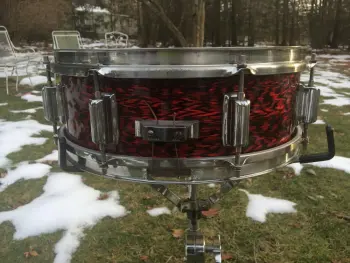 60's Rogers 'Powertone' model 5&quot;x14&quot; wood snare drum