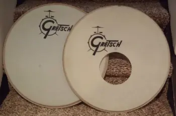 Gretsch 20&quot; logo bass drum heads