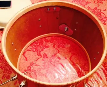 Dixie orange sparkle score! 18 inch bass drum !