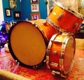 Mij orange sparkle floor tom