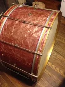 Slingerland Rose Marine Pearl Bass Drum