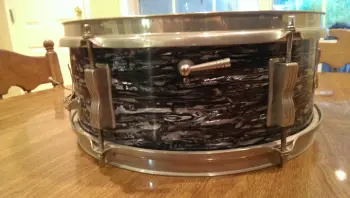 '65 Ludwig Pioneer Oyster Black Pearl Re-Wrap Trade for Slignerland