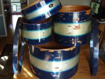 Preserving 60s Slingerland Kit Duco finish