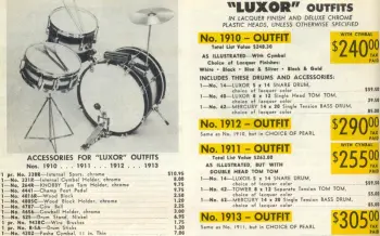 Rogers Luxor Drum Set.