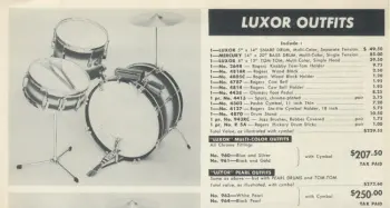 1958-59 Ludwig 16 x 16 Floor Tom