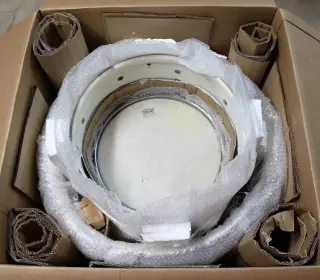 Packing drums for shipping