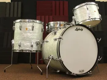SUPER clean WMP 65 Ludwig Downbeat kit, 59 COB Super 400 and 66 14 X 18 WMP Bass drum