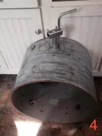 Vintage Gretsch and Ludwig tom and bass drum shells