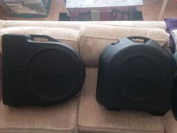 vintage ludwig + slingerland hard shell snare drum cases