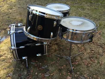 1960’s Gretsch Round Badge ‘Bop’ kit 12/14/18 -NOT conversion , THE REAL DEAL