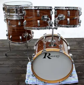 Rogers Koa wrap wood snare