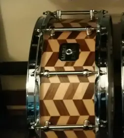 14x6.5 Gretsch Zig Zag Maple Walnut Stave snare