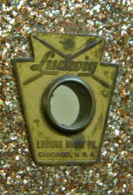 Two cymbal mounts on '64 ludwig bass drum?