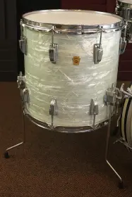 SUPER clean WMP 65 Ludwig Downbeat kit, 59 COB Super 400 and 66 14 X 18 WMP Bass drum