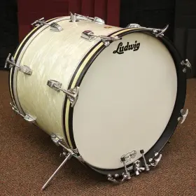 SUPER clean WMP 65 Ludwig Downbeat kit, 59 COB Super 400 and 66 14 X 18 WMP Bass drum