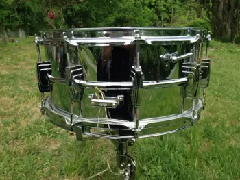 RARE Vintage Ludwig PRE-SERIAL keystone badge 6.5&quot; x 14&quot; Supraphonic snare drum!