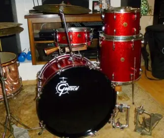 Red Sparkle 50's Gretsch cleaned up nice