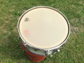 Vintage early 60's Ludwig Pre-Serial Jazz Festival Snare Drum in beautiful WMP