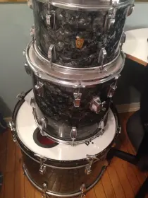 60s Ludwig BDP Foundling kit 5-6 serial numbers, Ex condition