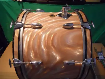 Sunset Satin Flame drums