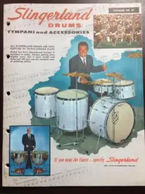 Vintage Slingerland Drums, Tympani and Accessories Catalog #61, Early 1960's