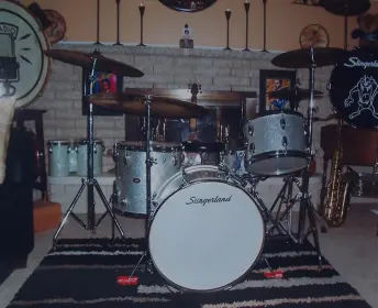 All Original Slingerland Silver Sparkle Kit