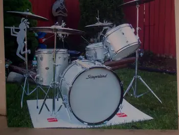 All Original Slingerland Silver Sparkle Kit