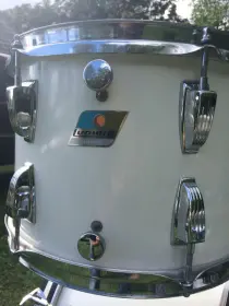Vintage Ludwig Blue + Olive badge 'Hollywood' Drums set w/ 6.5&quot; x 14 Supraphonic