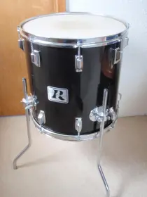 FS - Rogers Floor Tom, 1977 Black Memriloc