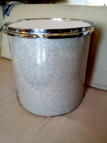 DIY Silver Glitter Wrap
