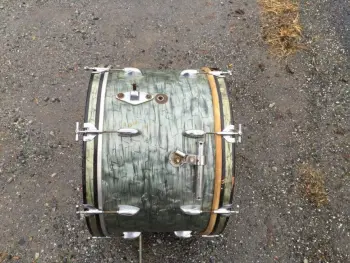 1950's Gretsch Round Badge 3 ply 14&quot; x 22&quot; bass drum in midnight blue pearl