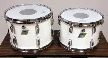 FOR SALE: Vintage 1970s Ludwig 12 and 13 Toms in White Cortex