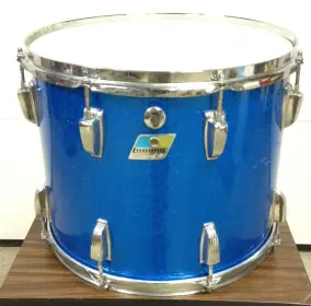 FOR SALE: Vintage 1970s Ludwig 14x10 and 15x12 Toms in Blue Sparkle