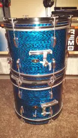 Stewart Blue Onyx Double Bass Shell Pack