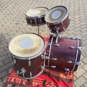 HOLY GRAIL 60's Gretsch Round Badge jazz / bop kit 12/14/18/14snr, burgundy sparkle