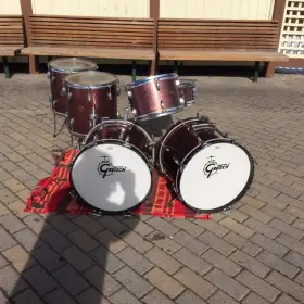 HOLY GRAIL 60's Gretsch Round Badge jazz / bop kit 12/14/18/14snr, burgundy sparkle