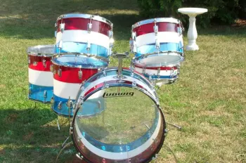 Ludwig - Red, White and Blue Sparkle Drums