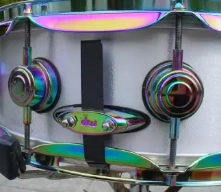 2009 DRUM WORKSHOP 5 x 14 SOLID ALUMINUM/TITANIUM ELECTROPLATED PROTOTYPE (#778626)