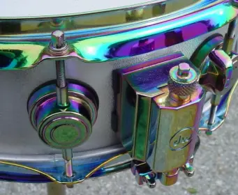 2009 DRUM WORKSHOP 5 x 14 SOLID ALUMINUM/TITANIUM ELECTROPLATED PROTOTYPE (#778626)