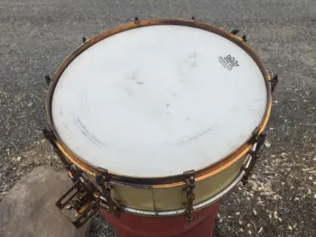 1920's Super Ludwig 5&quot; x 14&quot; snare drum in WMP a.k.a Avalon Pearl w gold hardware
