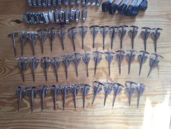 vintage Ludwig parts - lugs, spurs, t's/claws, mounts, etc