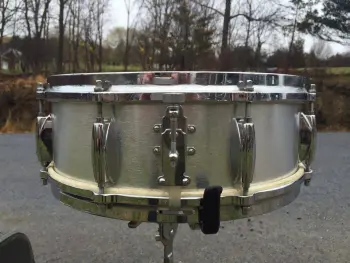 SUPER RARE 60's Gretsch Round Badge model #4109 aluminum snare drum package