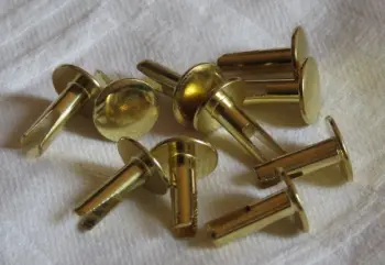 Masterwork brass cymbal rivets