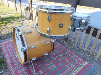RARE 1960's Gretsch Round Badge 4pc jazz / bop outfit, 12/14/18 with model #4160 COB