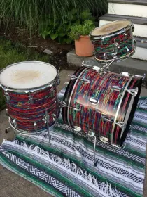 1968 Ludwig Psychedelic Downbeat Drum Kit