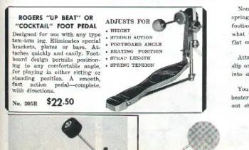 Rogers Upbeat kick pedal