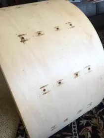 Converting marching bass drum